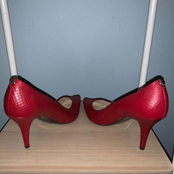 Red Michael Kors Pumps - Picture 7 of 8
